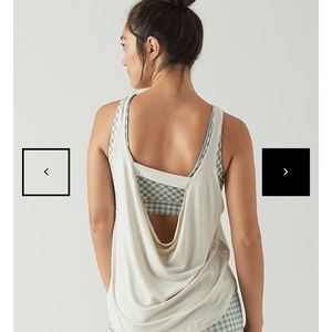 Glider charm tank in creme